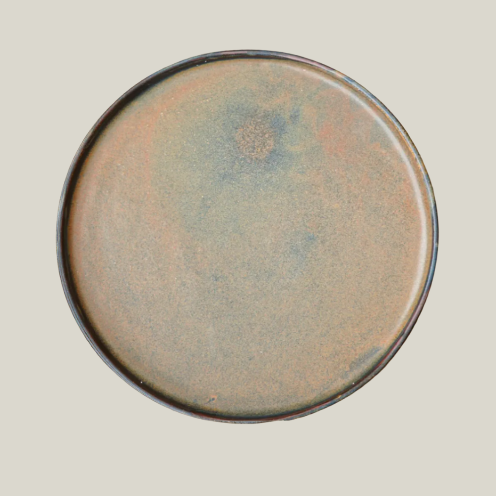 Rust Round Plate