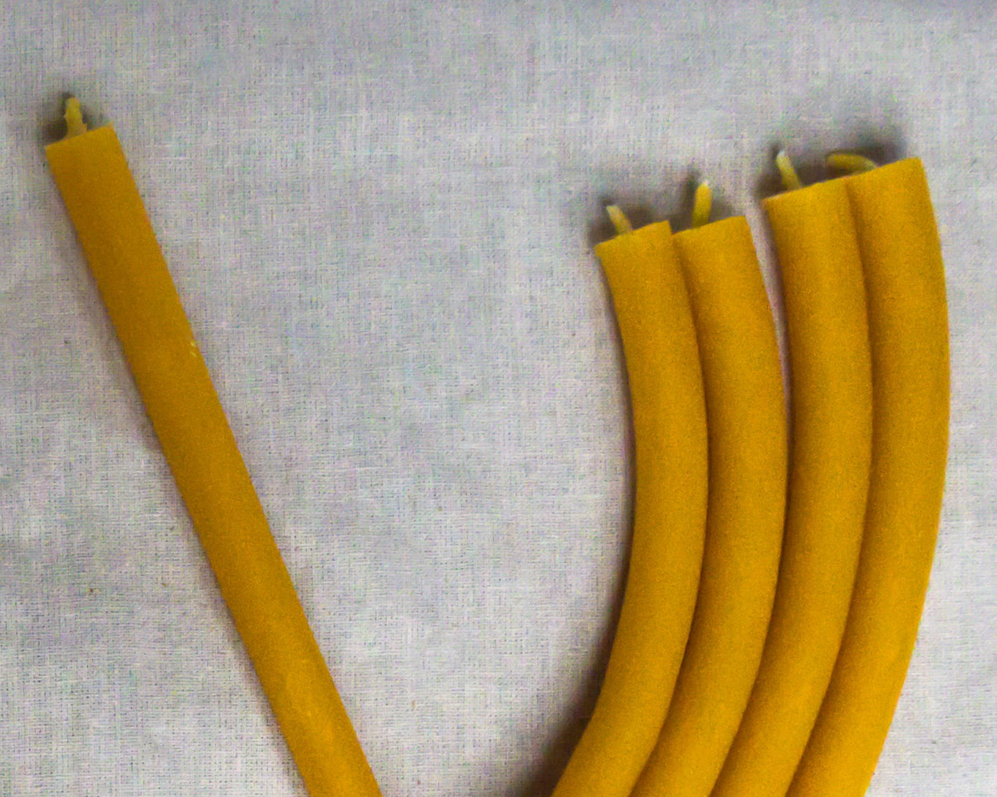 Beeswax Menorah Candle