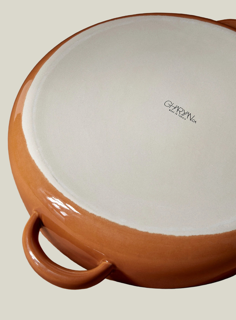 Stoneware Serving Platter With Handles