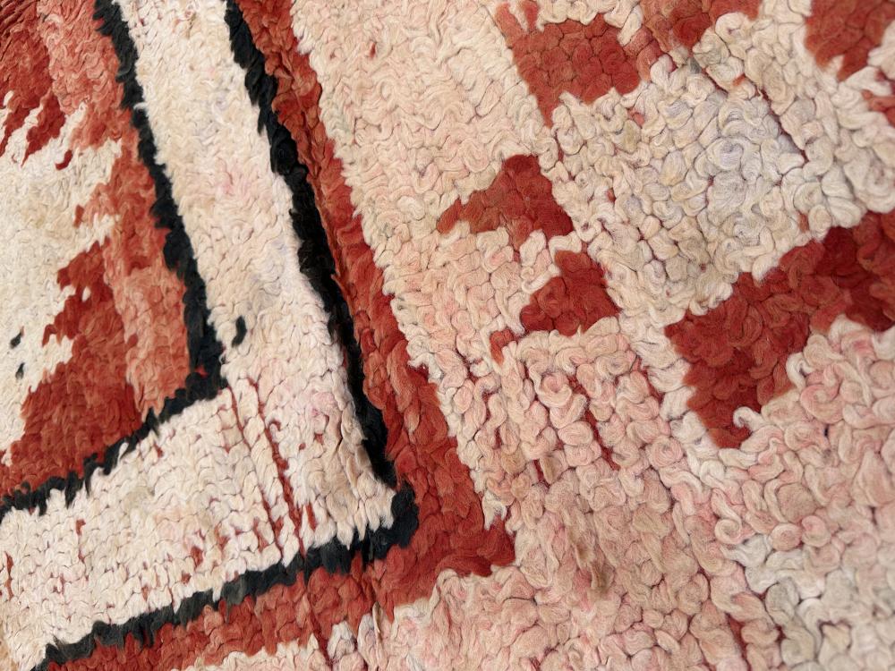 Vintage Moroccan Red + Neutrals Rug - 5' 5" x 10" x 6"