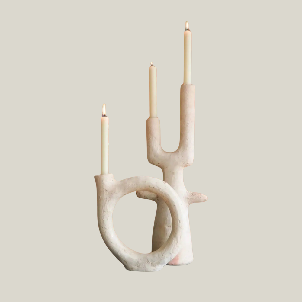 Tamegroute Blanc Candle Holder