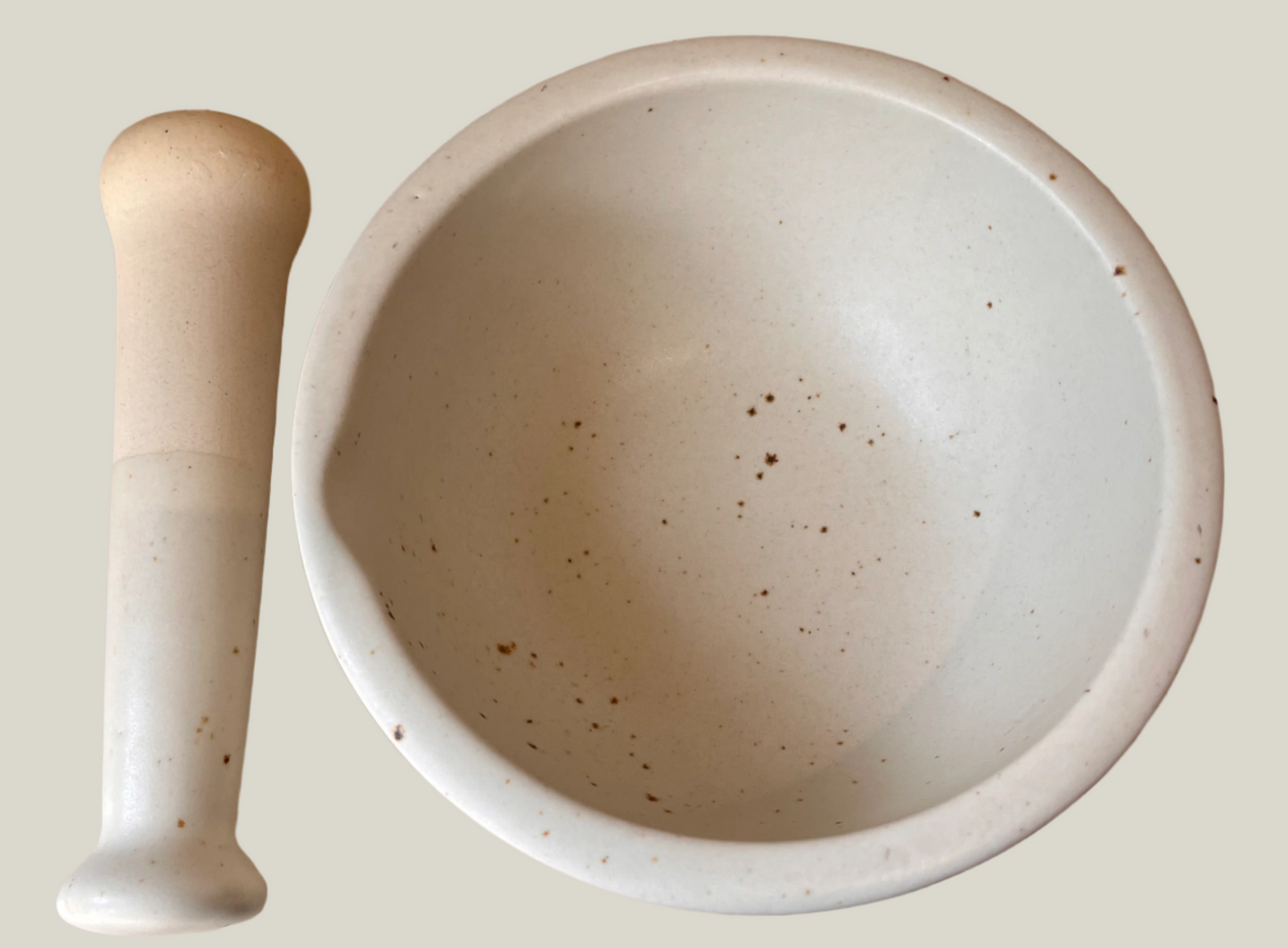 Large Stoneware Mortar & Pestle