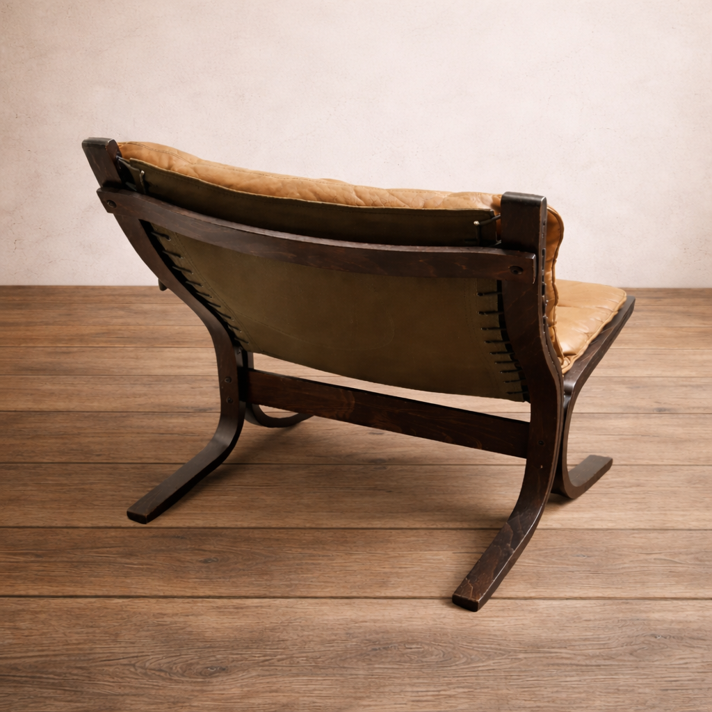 Charlie Vintage Leather Sling Chair