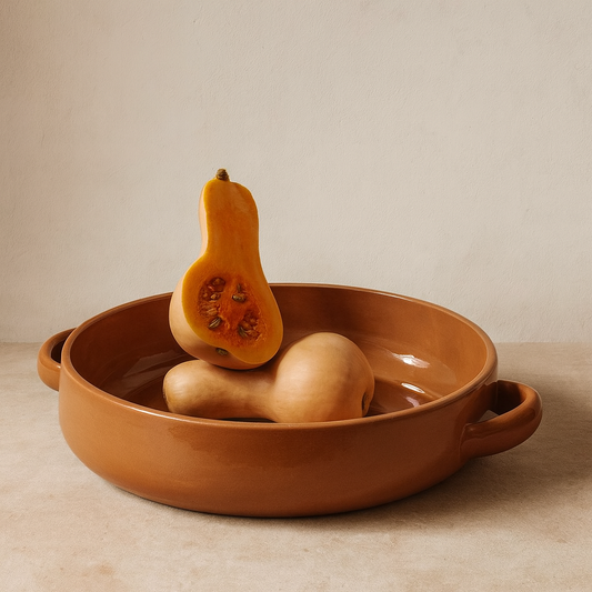 Stoneware Serving Platter With Handles