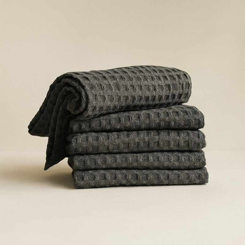 Stonewashed Waffle Tea Towel