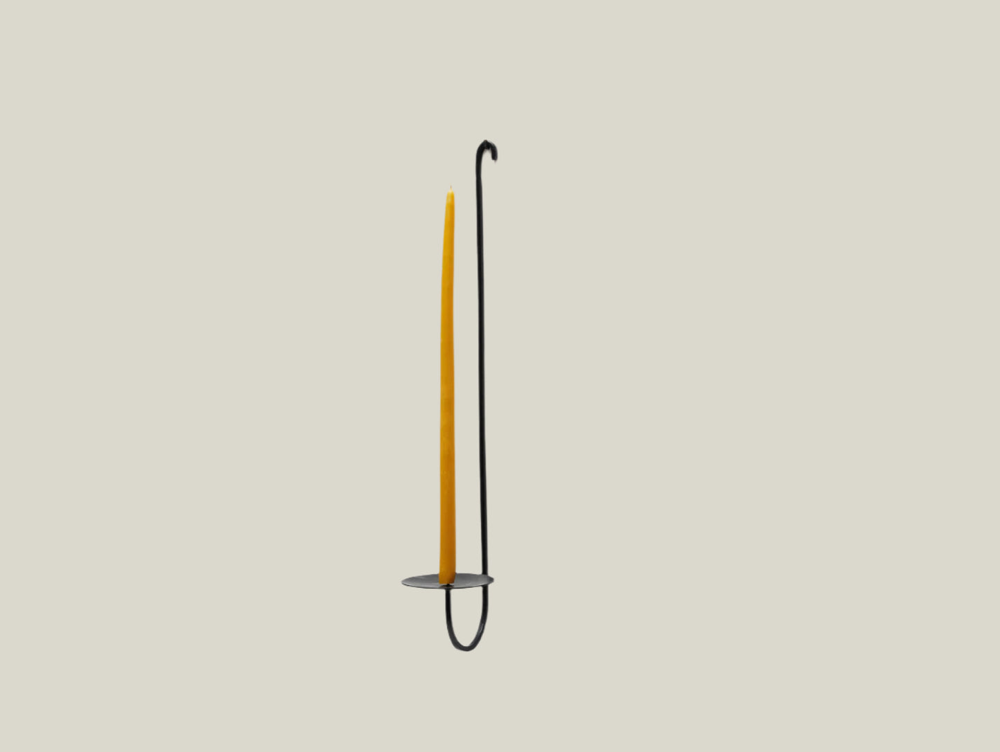 Single Armed Iron Candle Holder