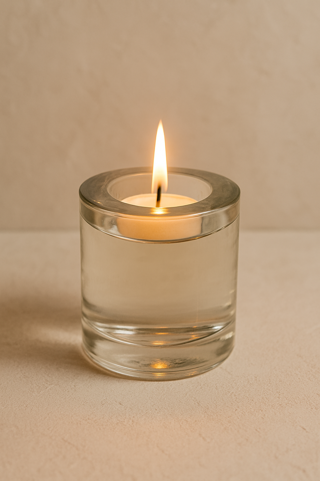 Pressed Glass Tealight Holder