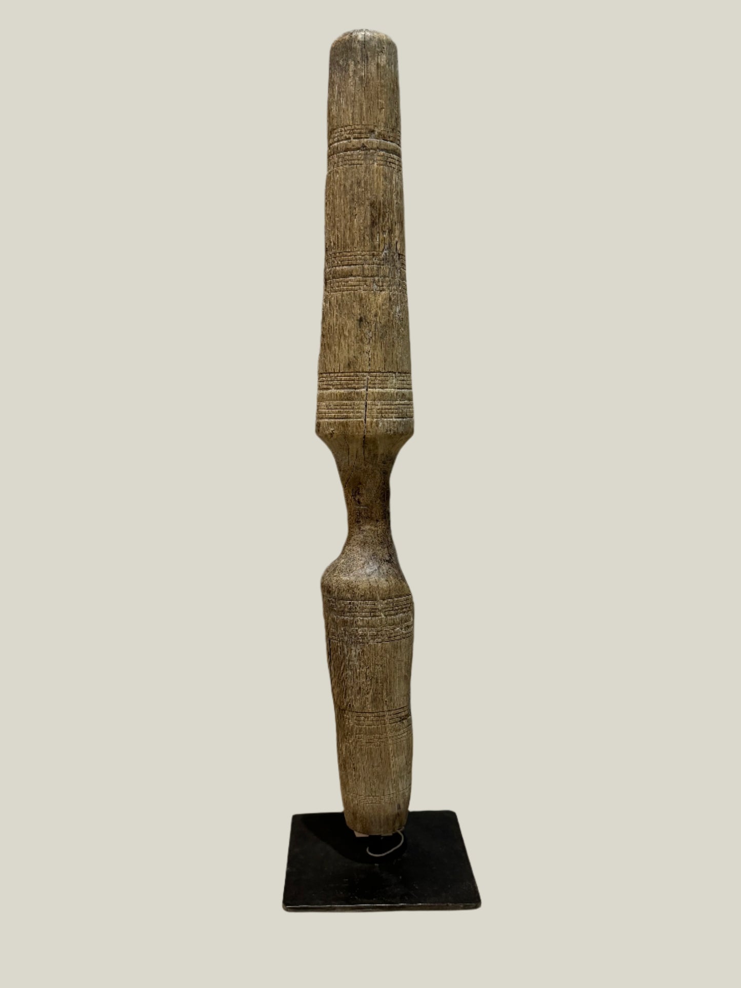Wood Mortar on Stand