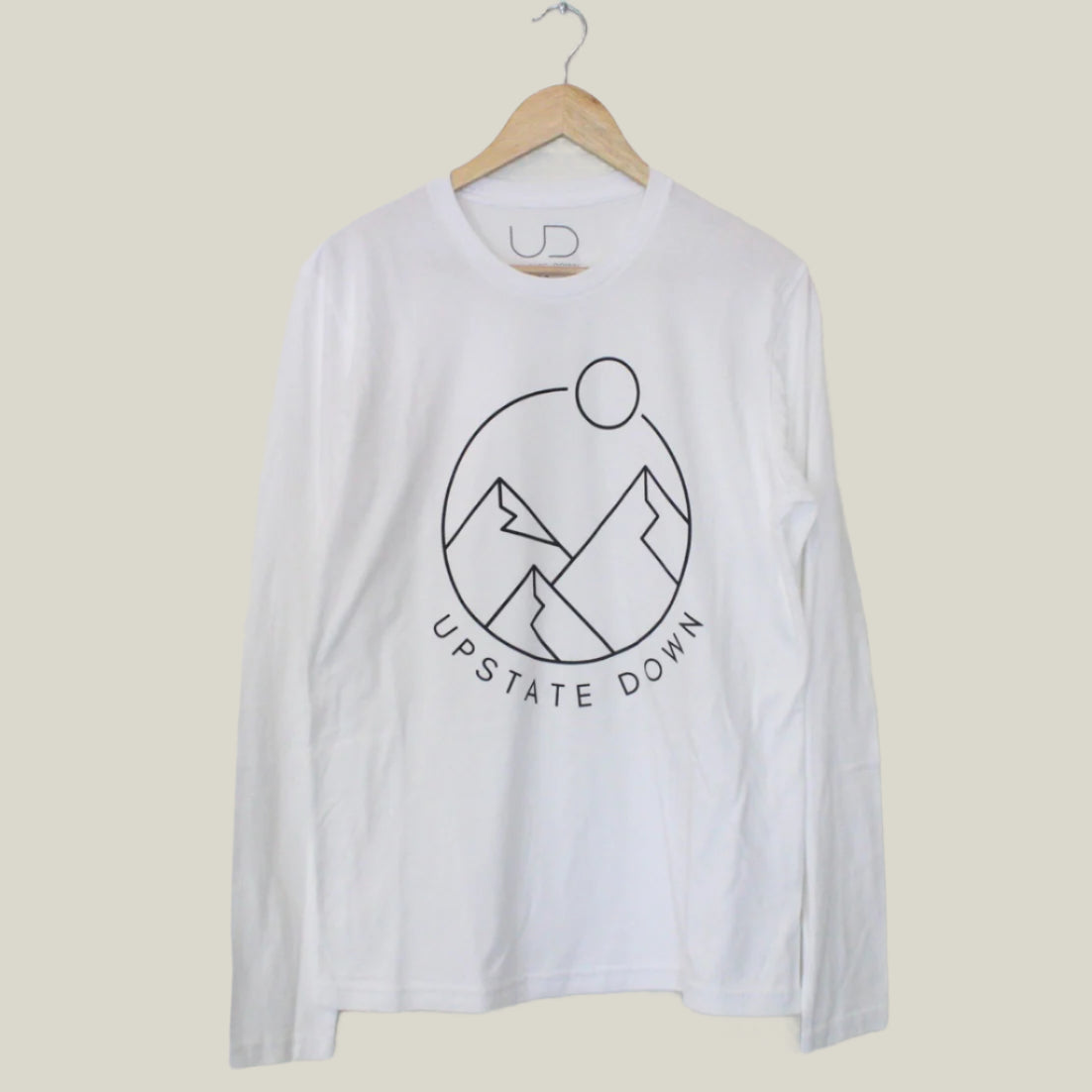 White Upstate Down Long Sleeve