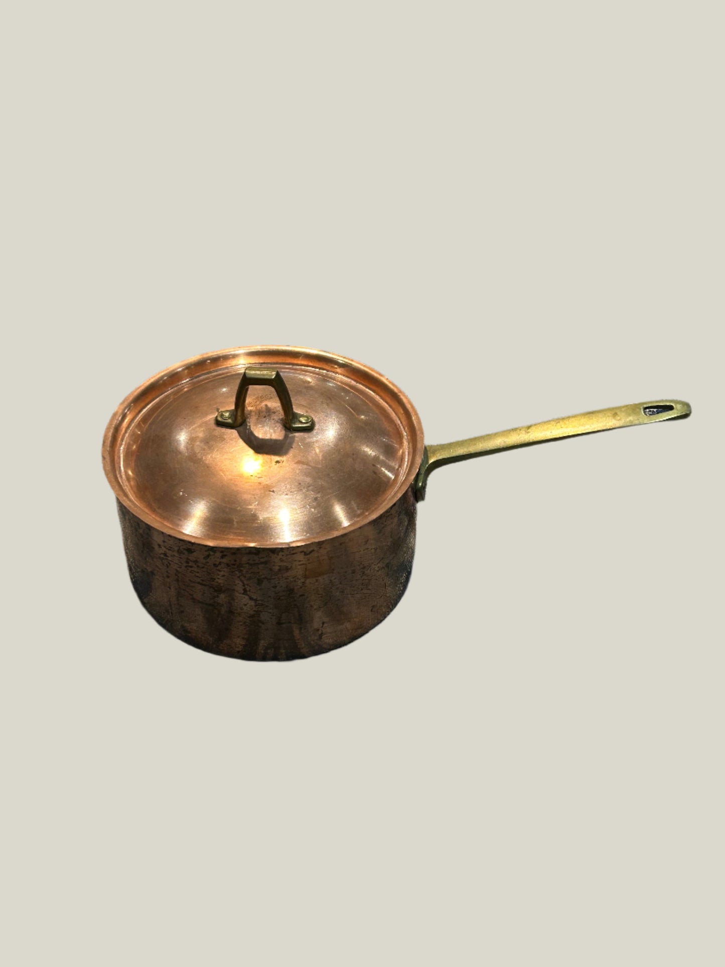 Antique Copper and Brass Pot