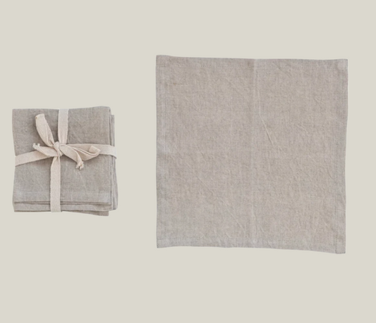 Linen Cocktail Napkin Set