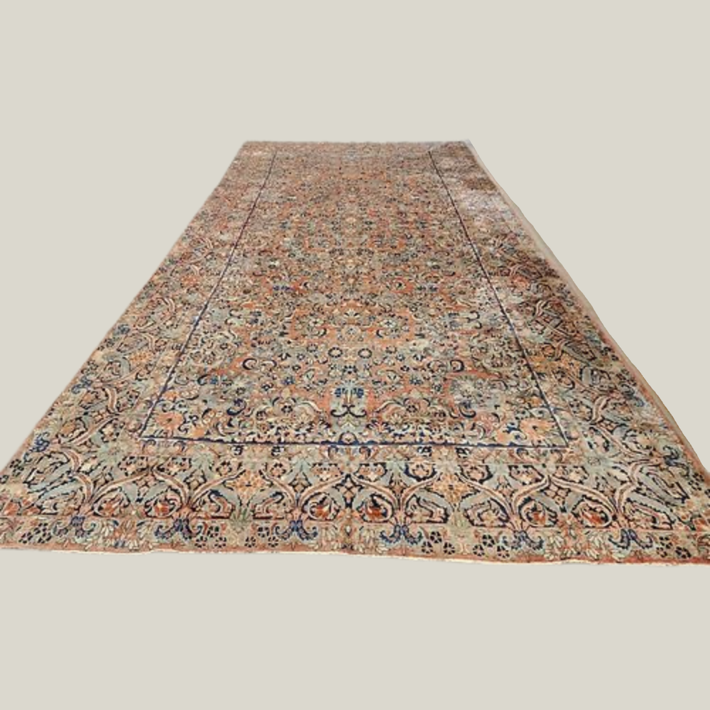 Vintage Sarouk Rug - 10'1" x 20'3"