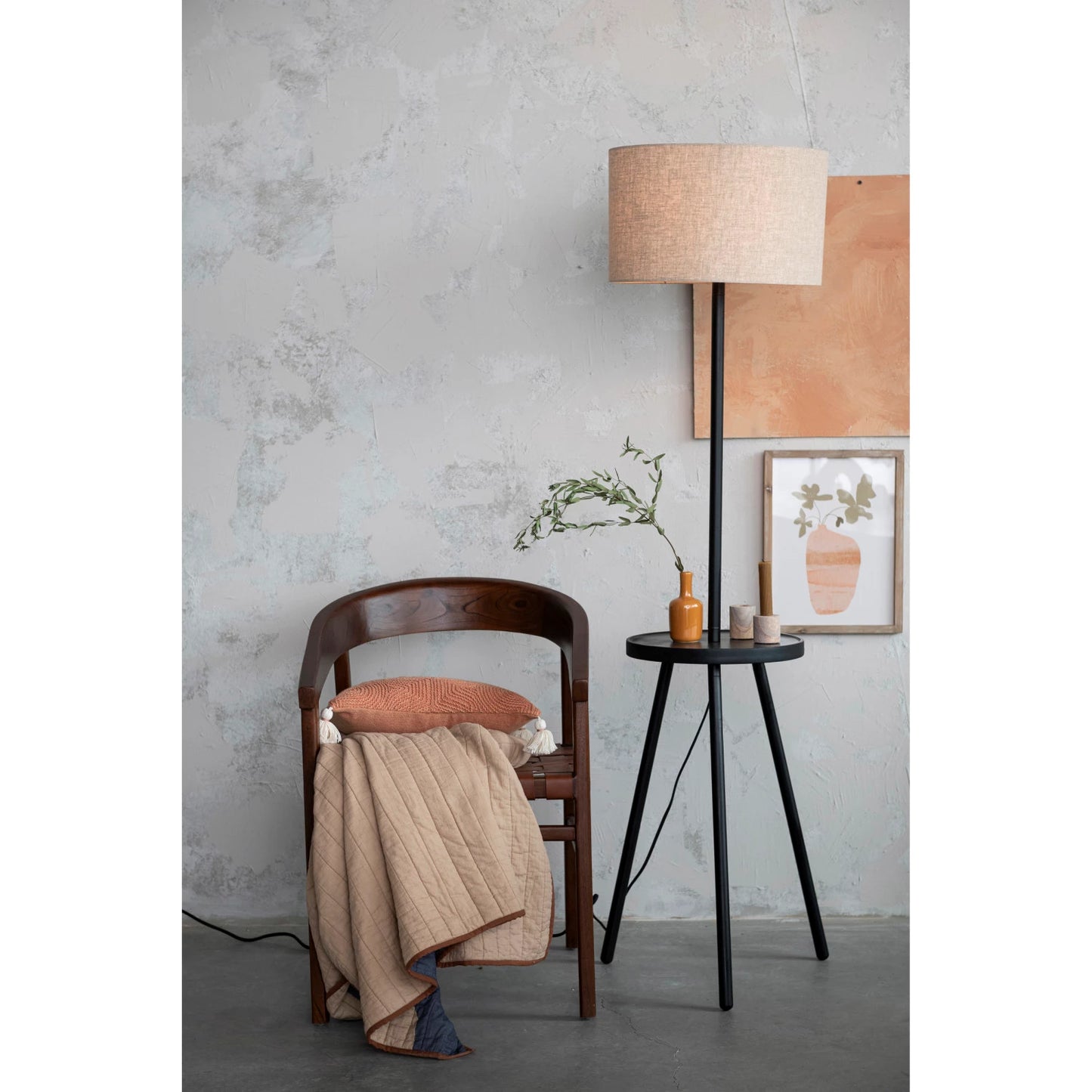Floor Lamp with Table