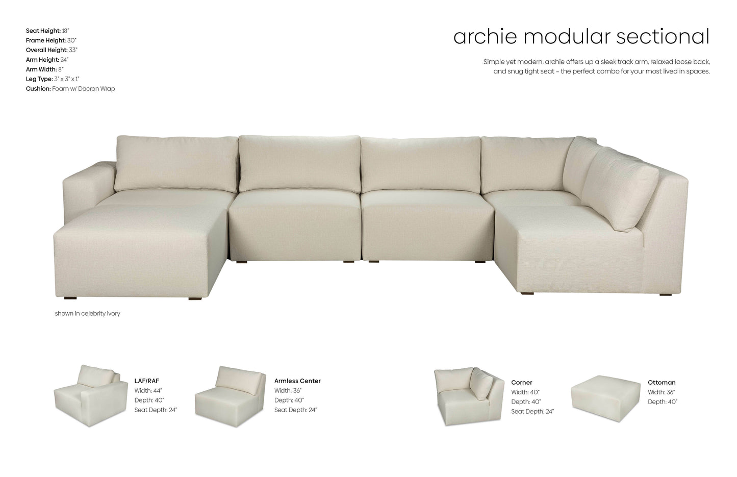Archie Modular Sectional