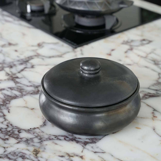 Terracotta Lidded Pot