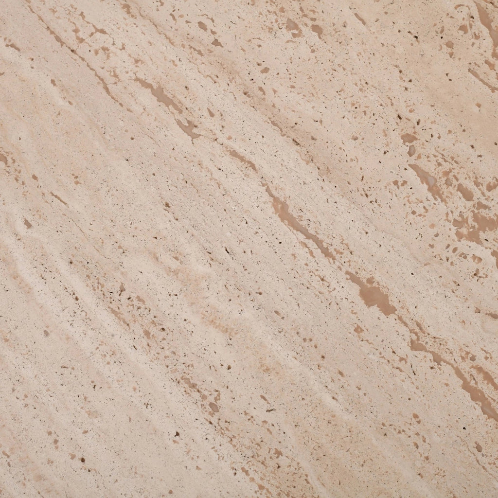 Travertine Side Table