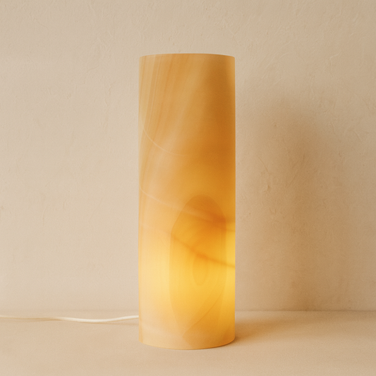 Beige Onyx Lamp