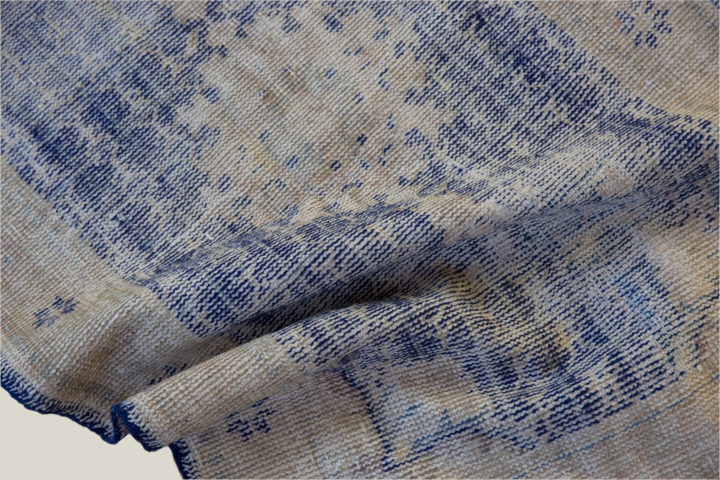 Blue Vintage Oushak Rug - 2'9" x 4'4"