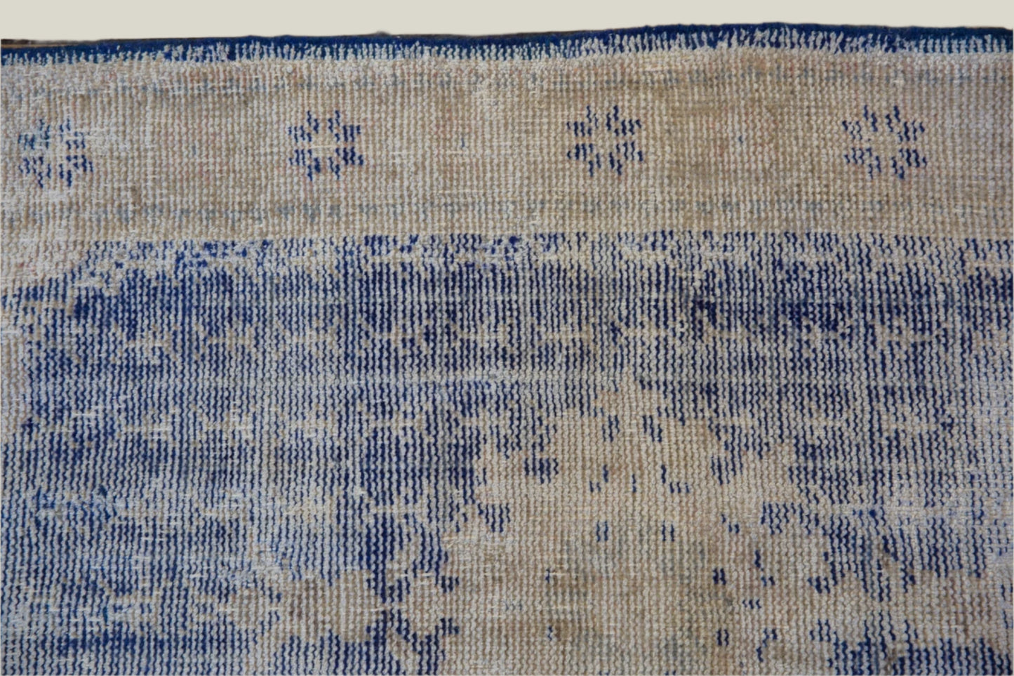 Blue Vintage Oushak Rug - 2'9" x 4'4"