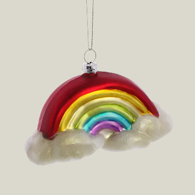 Glass Rainbow Ornament