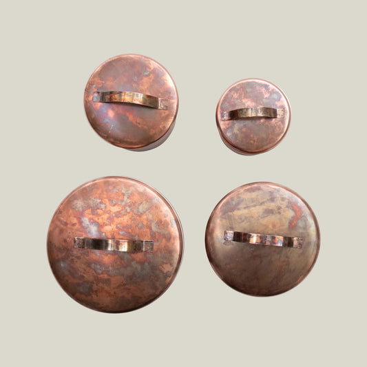 Oxidized Copper Canisters (Set of 4)