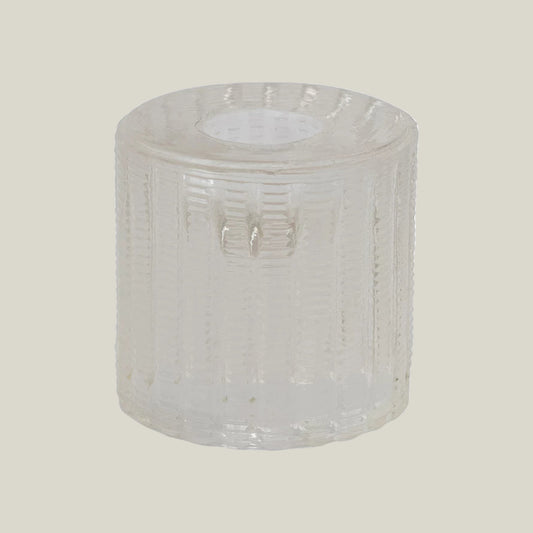 Cut Glass Taper Candle Holder
