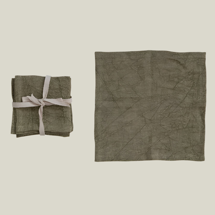 Linen Cocktail Napkin Set