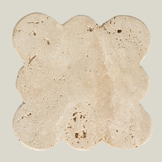 Travertine Scalloped Coasters