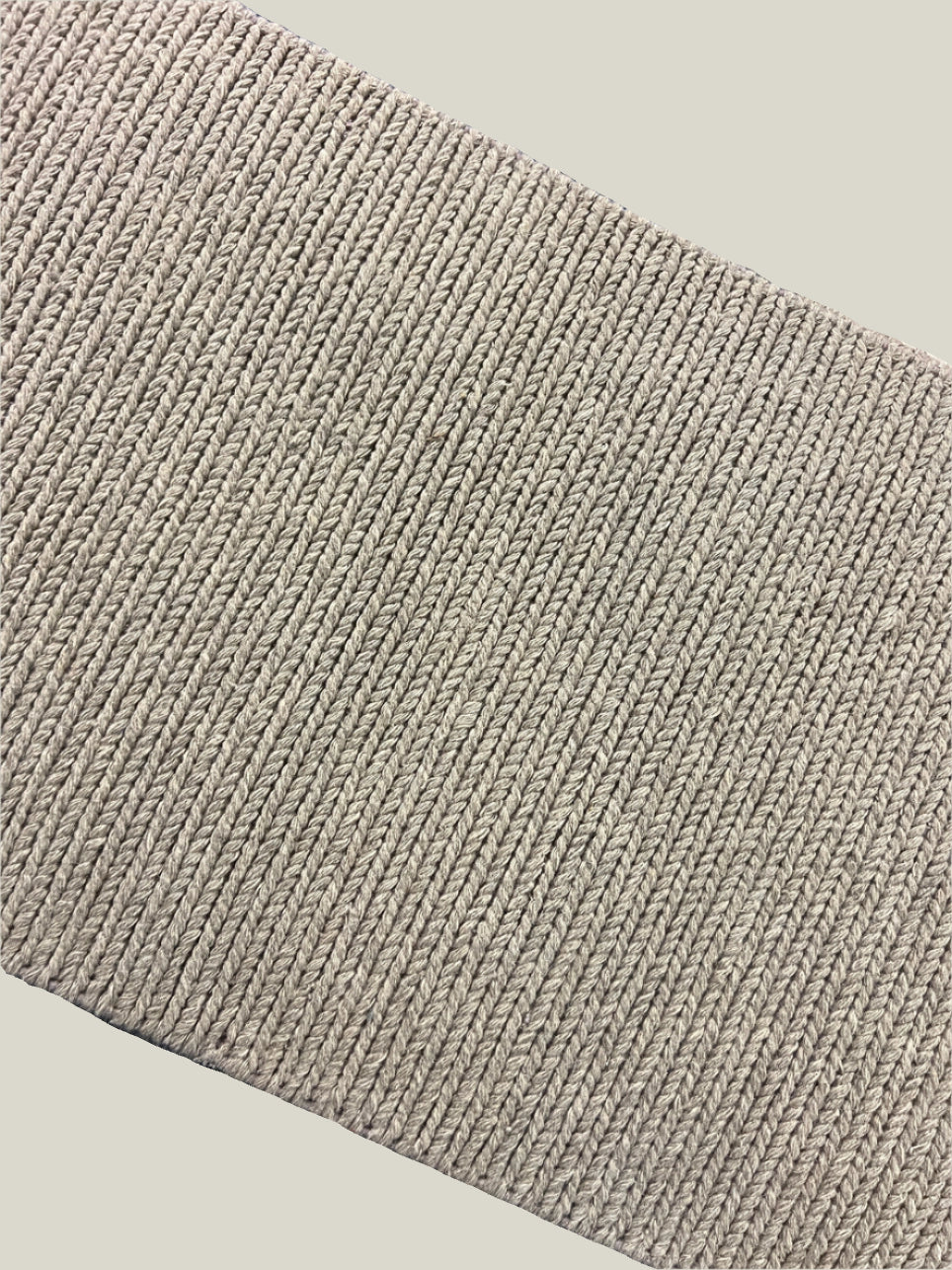 Handwoven Gray Wool Rug - 2'7" x 4'7"