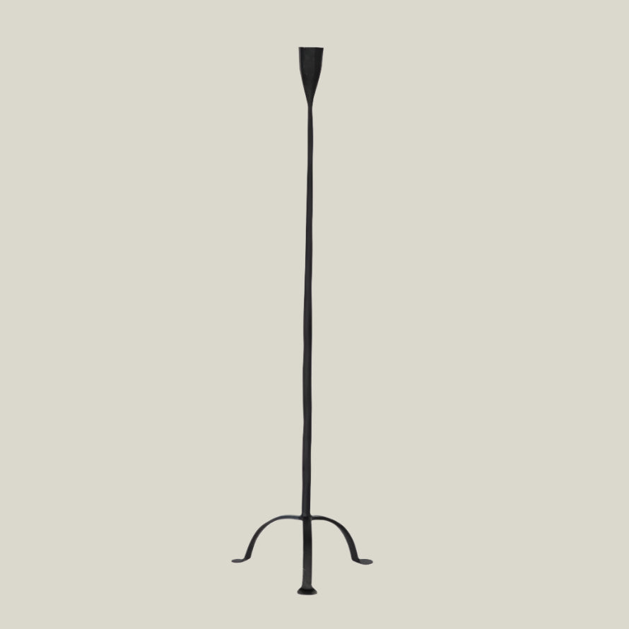 Cast Iron Footed Taper Candle Holder
