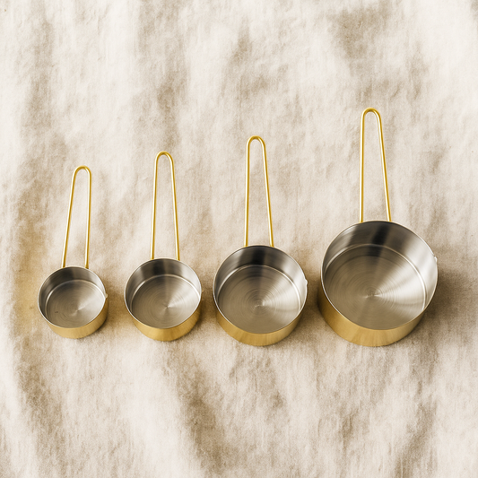 Gold Finish Measuring Cups