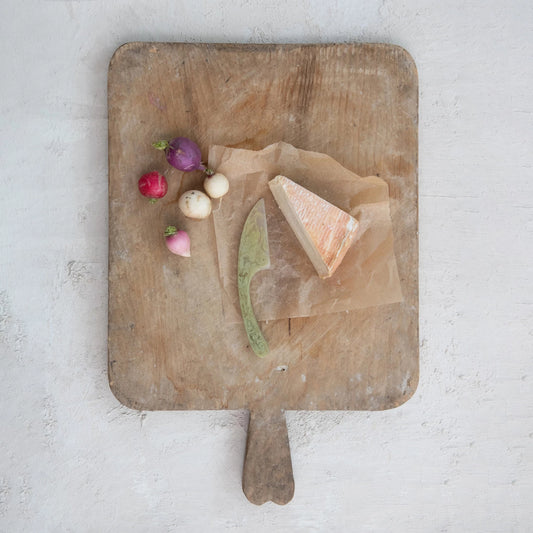 Green Marbled Resin Cheese Knife