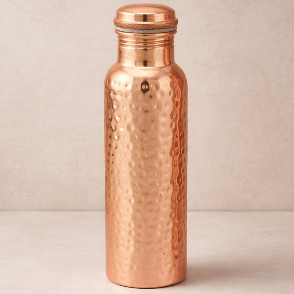 Hammered Copper Water Bottle
