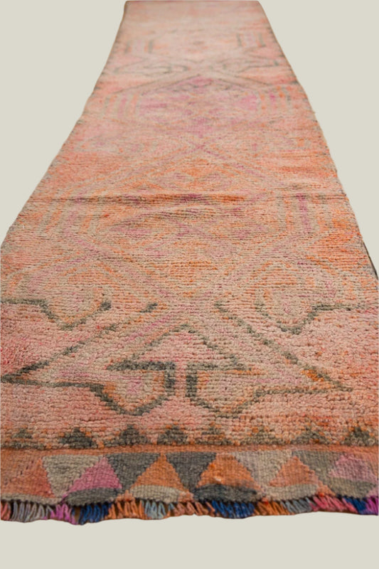 Tangerine Vintage Kurd Runner - 3'1" x 12'3"