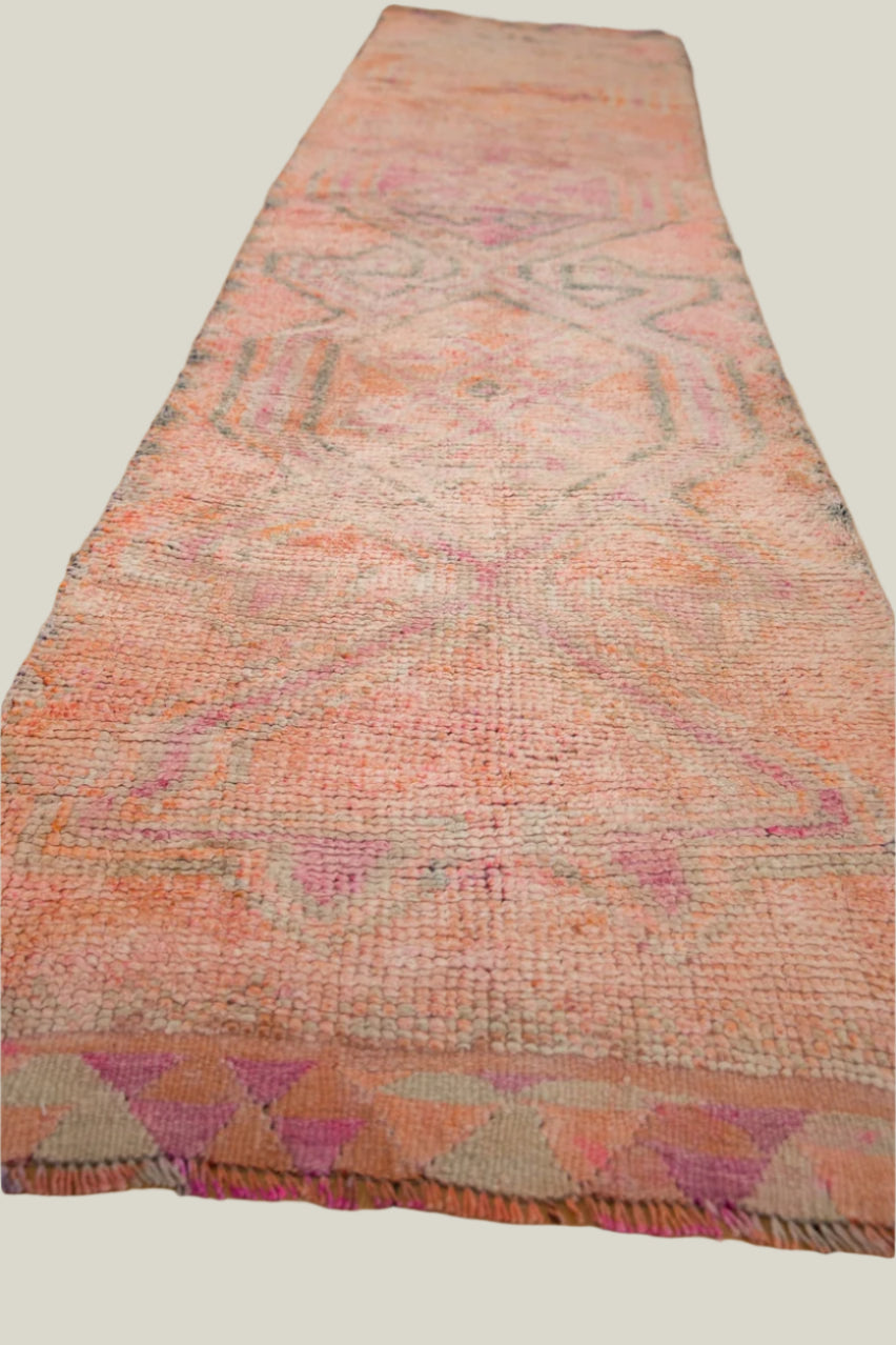 Tangerine Vintage Kurd Runner - 3'1" x 12'3"
