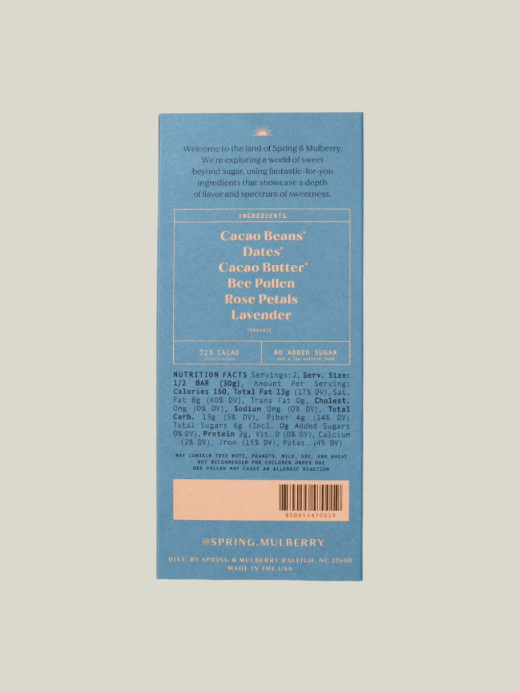 Spring & Mulberry Chocolate Bar