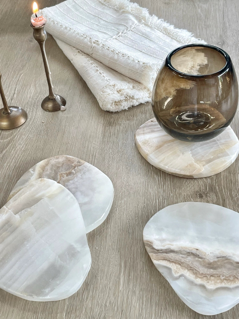 Onyx Coasters (Set of 4)
