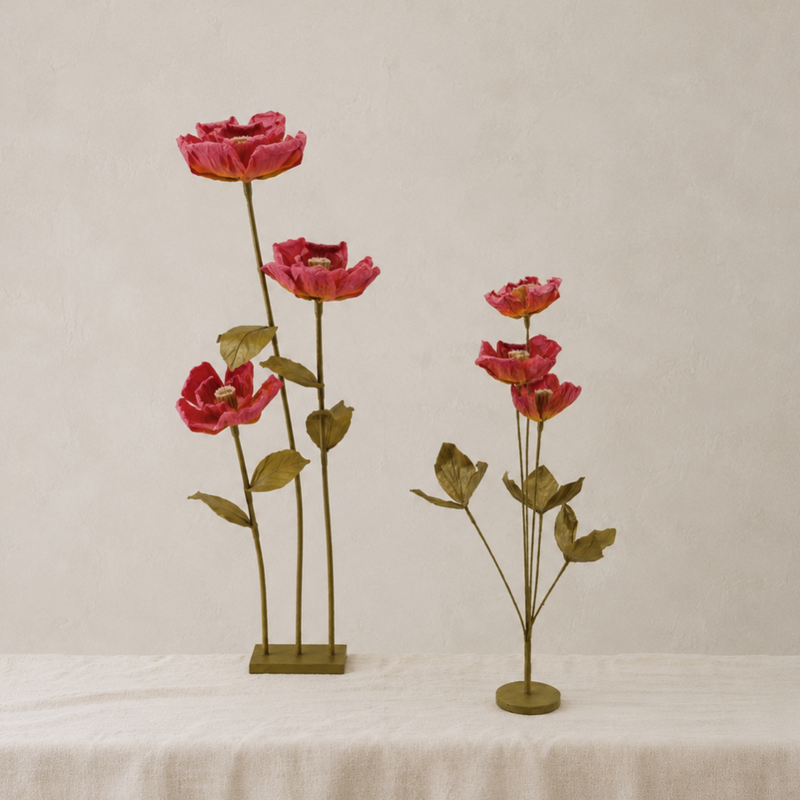 Paper Flowers with Stand