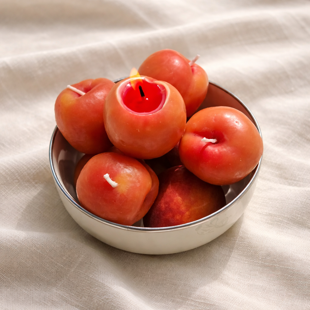 Peach Beeswax Candle
