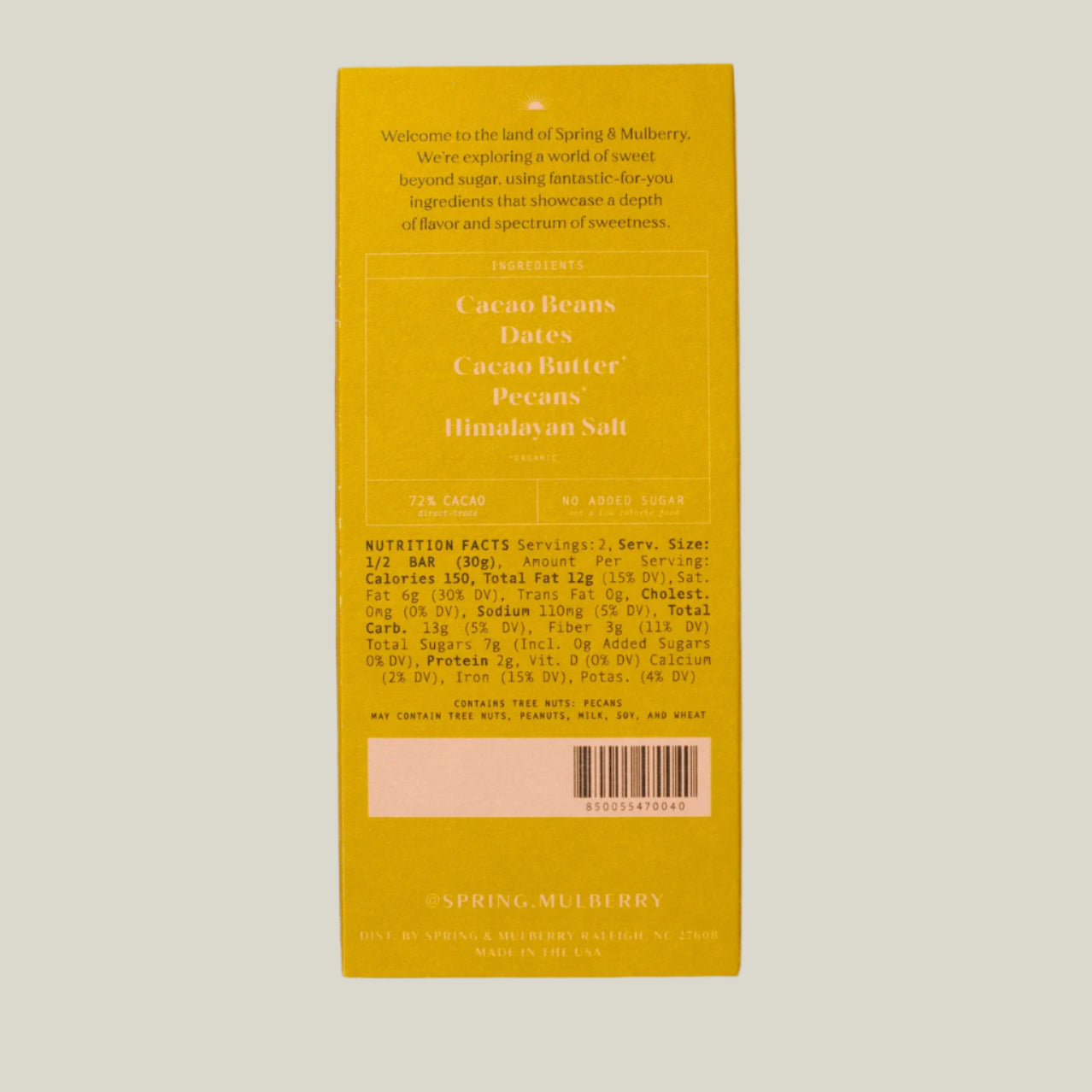 Spring & Mulberry Chocolate Bar