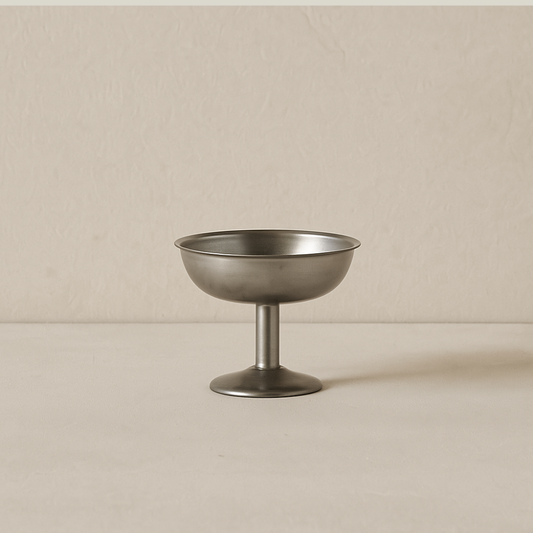 Pewter Footed Coupe Glass