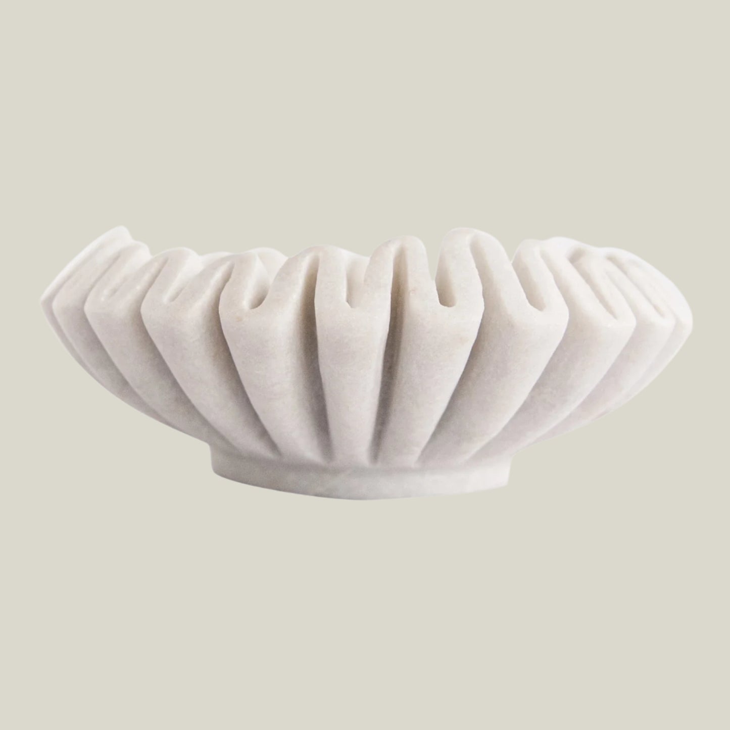 Pleated Marble Bowl
