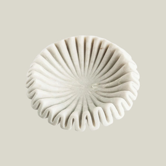 Pleated Marble Bowl