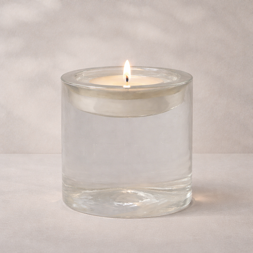 Pressed Glass Tealight Holder