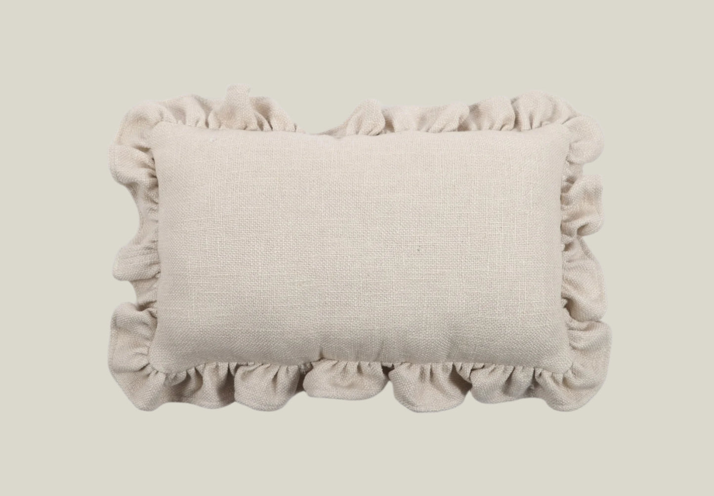 Luxe Linen Ruffle Pillow