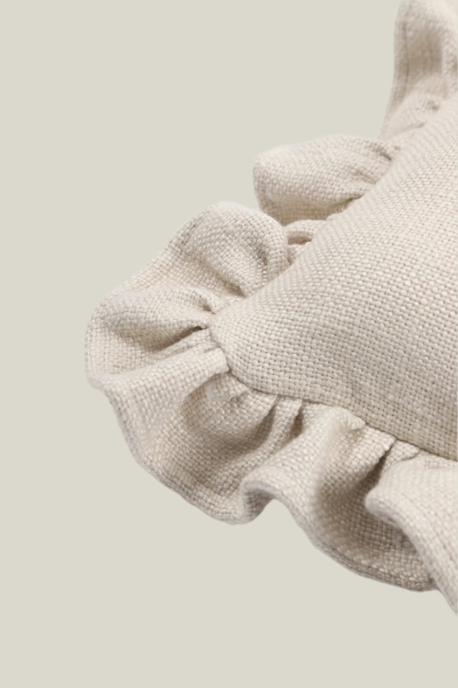Luxe Linen Ruffle Pillow