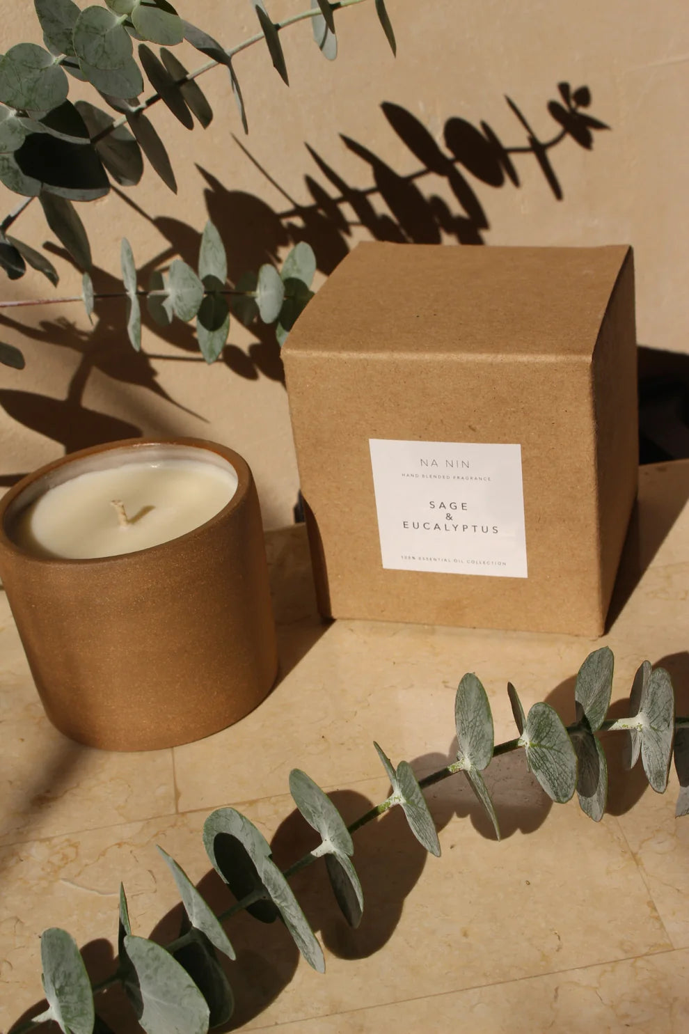 Na Nin Terracotta Ceramic Candle