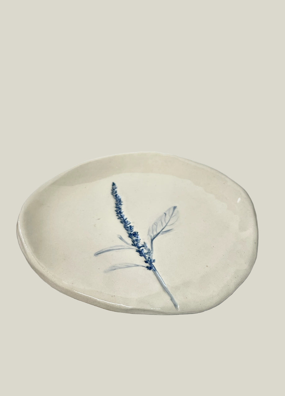 Hand-Painted Floral Spoon Rest
