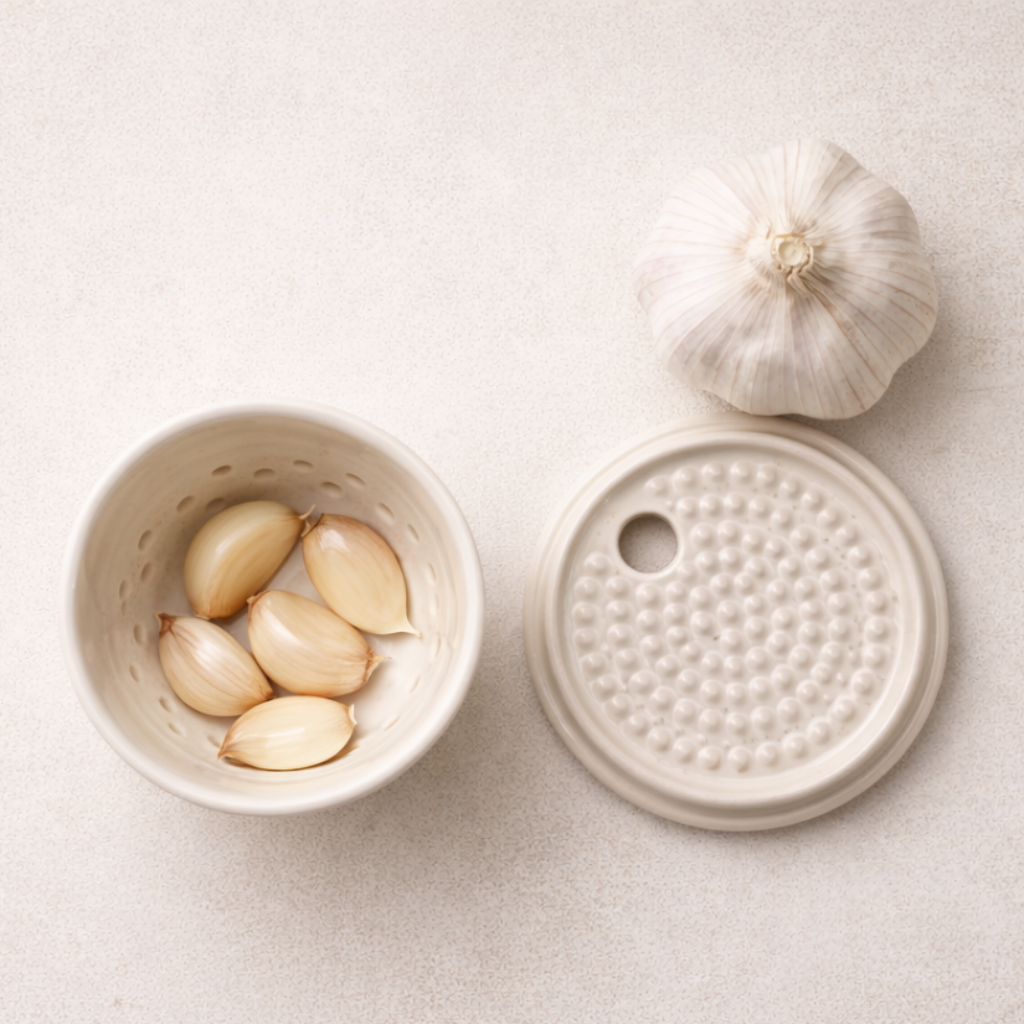 Stoneware Garlic Grater