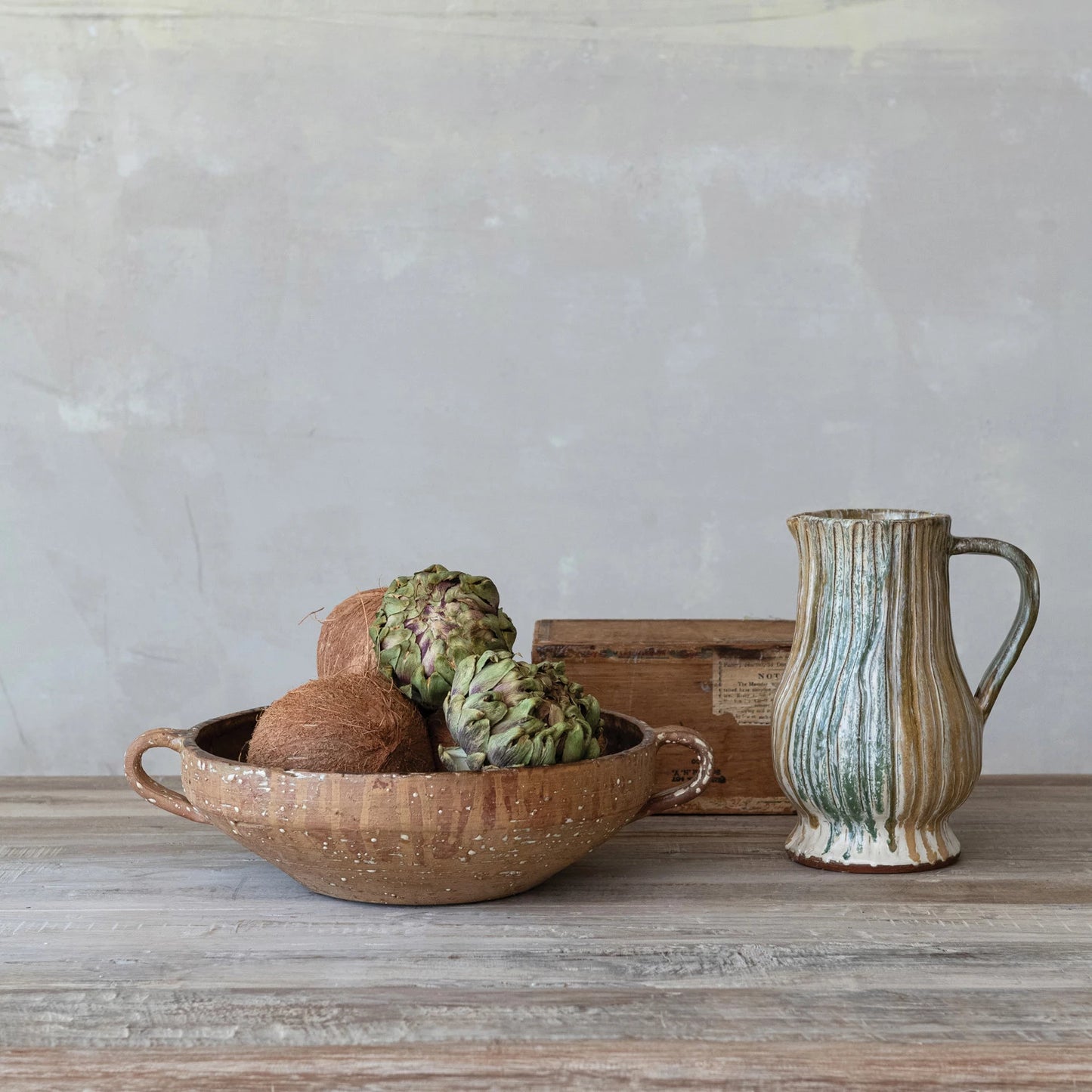 Handmade Terracotta Bowl with Handles